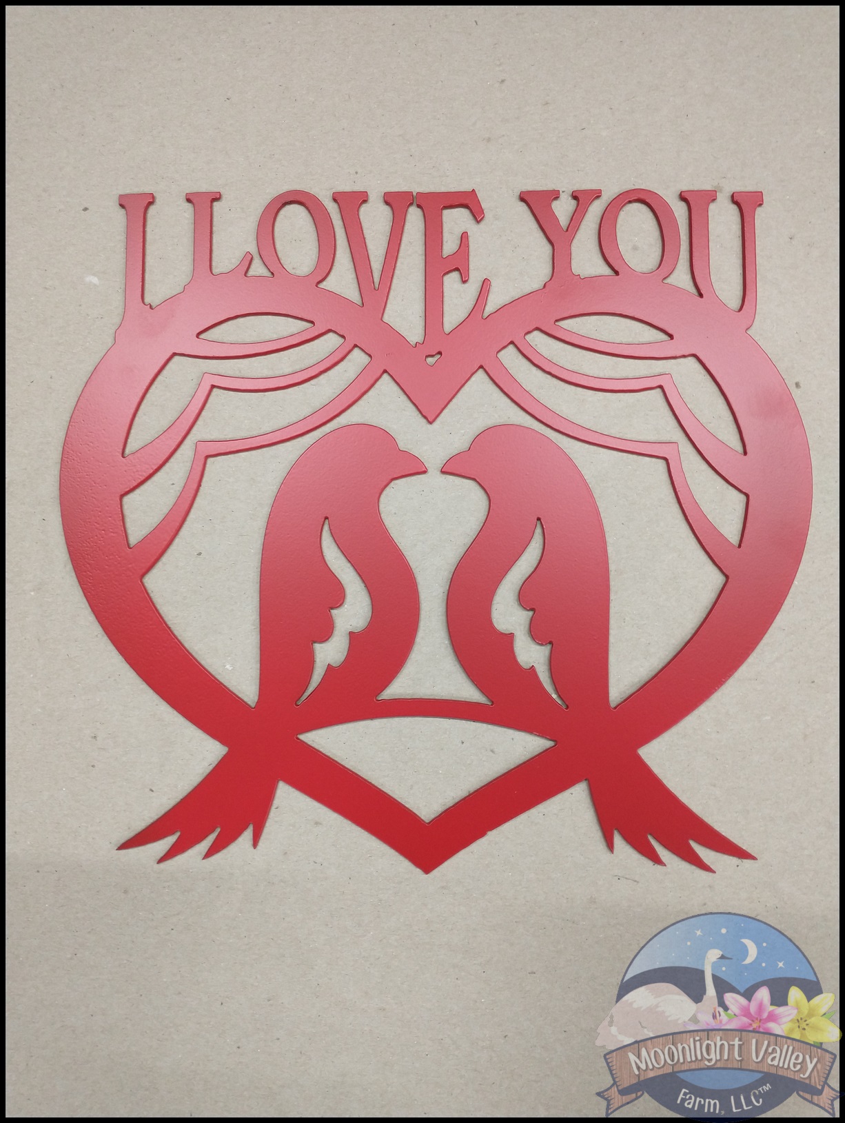Love Birds Heart - I Love You Sign