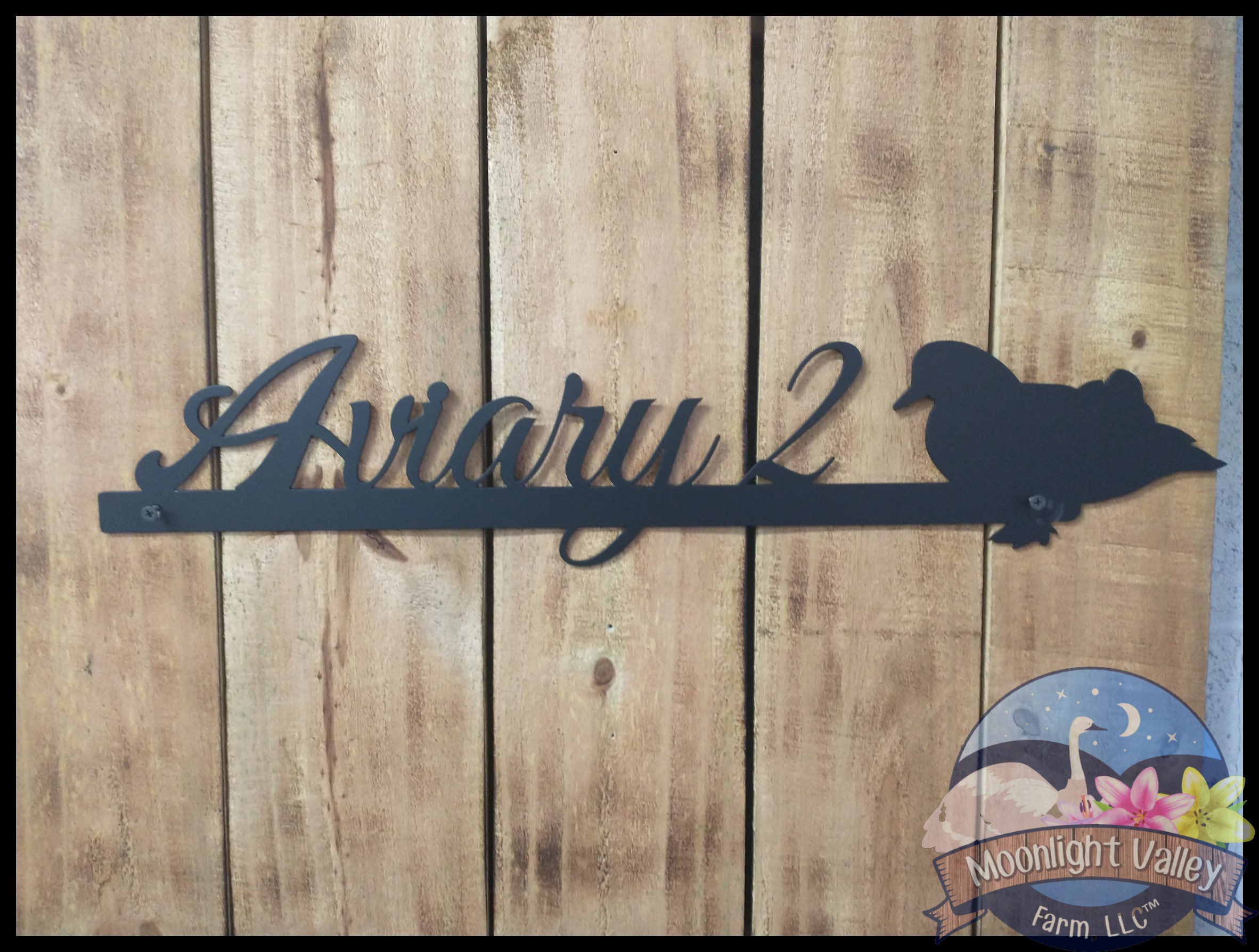 Mandarin Duck Aviary Sign (Customized)